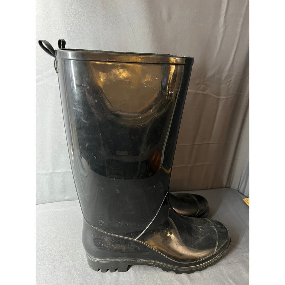Women's Size 10 Cooelli Rubber Boots Black
